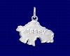 Sterling Silver Jersey Map charm